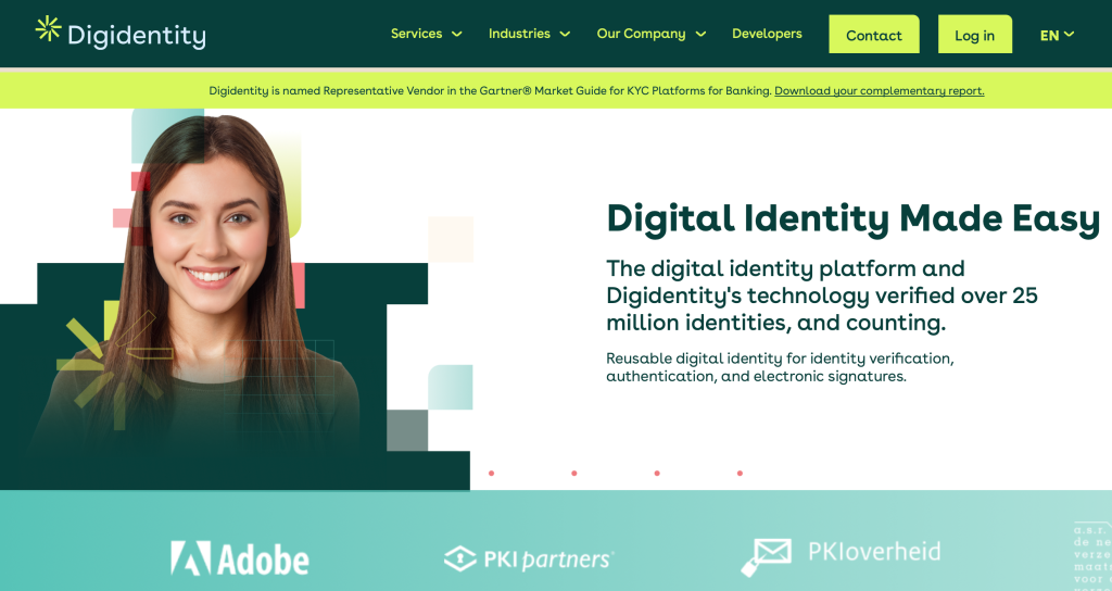 Digidentity: website  rewrite